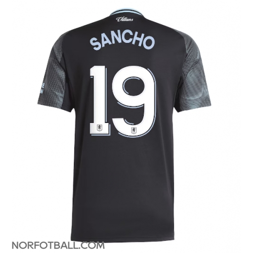 Billige Fotballdrakt Aston Villa Jadon Sancho #19 Replika Bortedrakt 2025-26 Kortermet Billige Fotballdrakt Aston Villa Jadon Sancho #19 Replika Bortedrakt 2025-26 Kortermet